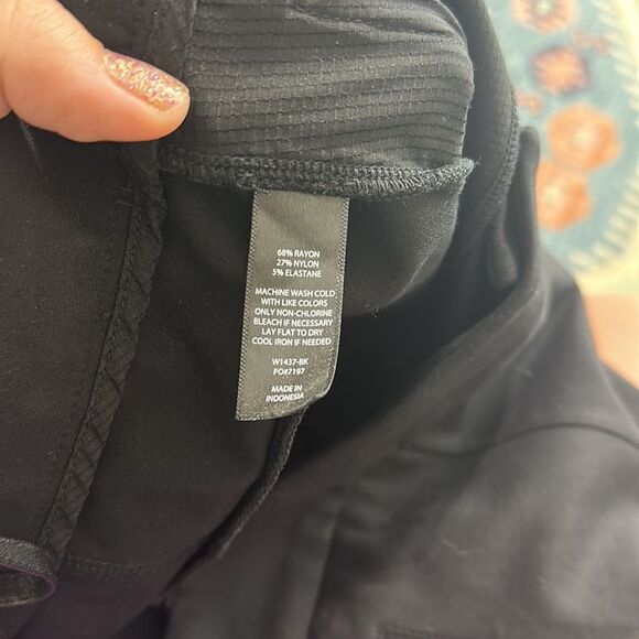 Betabrand Black Ponte Pants Zippered Ankles Sz XL - Picture 7 of 7